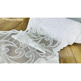 Méteráru, Vitrázs Függöny, Zsakar, fehér, 40 cm