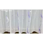 Voile, indás, fehér alapon lila, 300x210 cm 