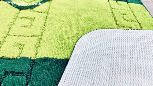 Troya, Fürdőszobai szőnyeg, 2 részes, zöld görög mintás