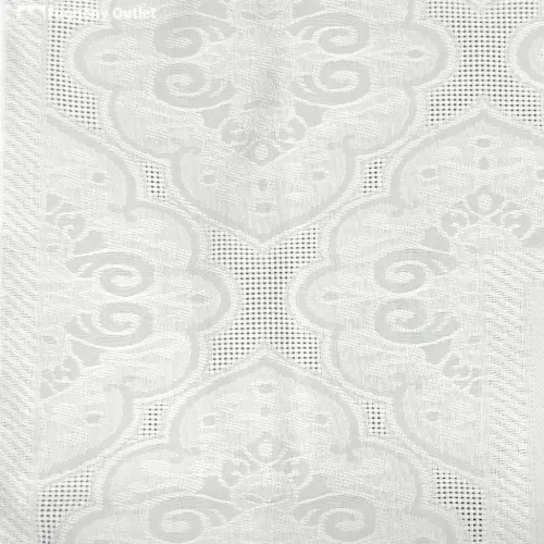 Damaszt asztalterítő, Athena, fehér, 140x180 cm
