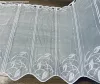 Méteráru, Vitrázs Függöny, Voile, Leveles fehér , 60 cm
