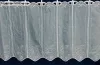 Méteráru, Vitrázs Függöny, Voile zöld Leveles fehér, 60 cm