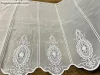 Méteráru, Vitrázs Függöny, Voile Barokk, fehér, 60 cm