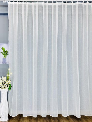 Voile, Hópehely, krém, 300x155 cm 