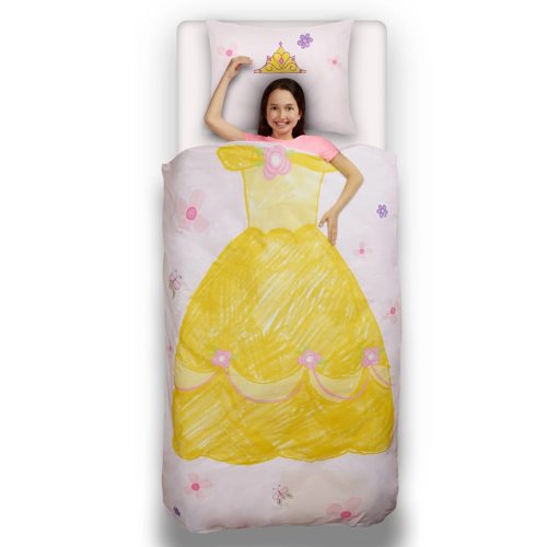 Disney Princess , 2 részes, Ágyneműhuzat, 140x200 + 60x70 cm