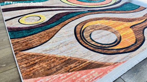 SZŐNYEG, RETRO WAVE, 120x180 cm