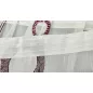 Voile, Halka, fehér alap bordó ezüst, 200x215 cm 