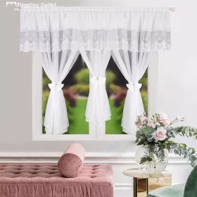 Decor, Volie, szett, fehér, 400x150 cm