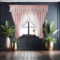   Decor, Csipkés Szett, fehér rózsaszín, 400x160+400x155 cm