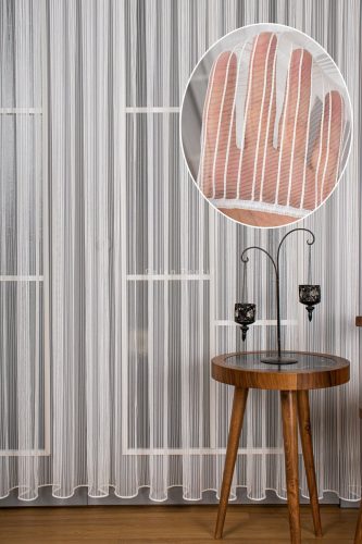 Készfüggöny, voile, Macaron, krém 300x260 cm 