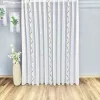 Méteráru, Voile, Roshan, fehér alapon barna és arany, 280cm