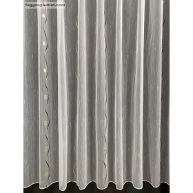 Voile, Roshan, fehér alapon barna, 500x260 cm