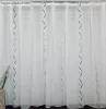 Méteráru, Voile, Roshan, fehér alapon zöld , 280 cm