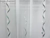 Méteráru, Voile, Roshan, fehér alapon zöld , 280 cm
