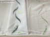 Voile, Roshan, fehér alapon zöld, 400x150 cm 