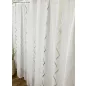 Voile, Roshan, fehér alapon zöld, 500x260 cm 