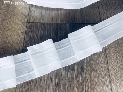 Behúzó Szalag ,dupla ráncolás, 6 cm széles