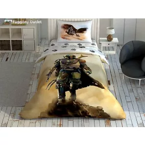   STAR WARS MANDALORIAN , 2 részes, Ágyneműhuzat, 140x200 + 60x70 cm