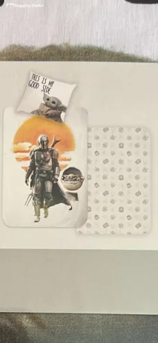 STAR WARS MANDALORIAN , 2 részes, Ágyneműhuzat, 140x200 + 60x70 cm