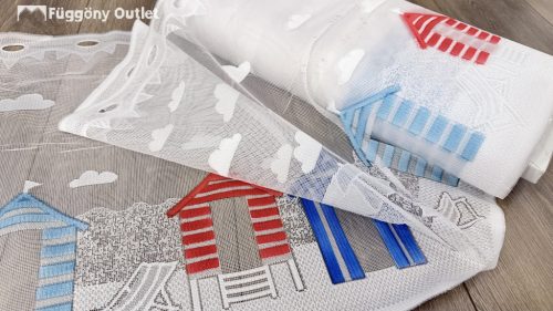 Méteráru, Sandbanks, Vitrázs Függöny, színes, 45 cm 