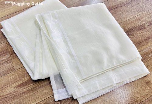 Voile, Tulipán, krém alapon krém, 300x260 cm 