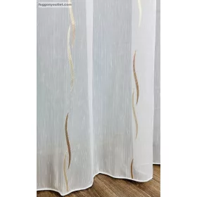 Voile, Zoe, fehér alapon arany bronz, 200x260 cm 