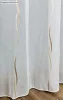 Voile, Zoe, fehér alapon arany bronz, 300x260 cm 