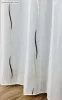 Voile, Zoe, fehér alapon arany barna, 200x290 cm 
