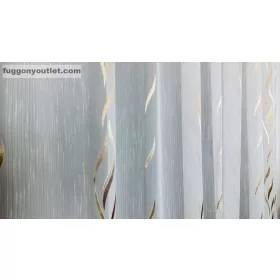 Voile, Azra, krém alapon mogyoró, 200x260 cm 