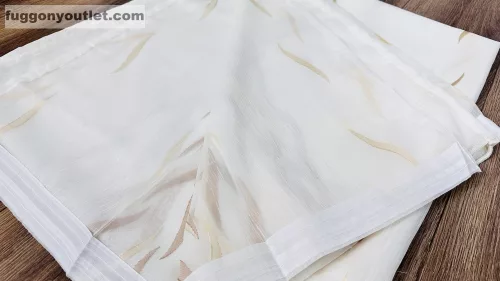 Voile, Azra, krém alapon mogyoró, 200x260 cm 