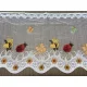 Méteráru, Vitrázs Függöny, Zsakar, Katicabogár, fehér alapon piros Sárga, 57 cm Magas