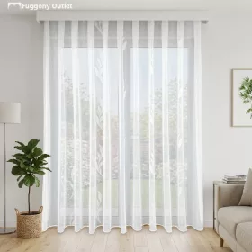 Voile, Halime, fehér alapon fehér, 500x260cm