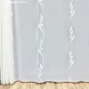 Voile, Halime, fehér alapon fehér, 200x210cm
